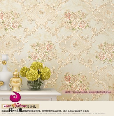 清新雅致，为家增添一抹田园诗意 淡蓝色美式乡村无纺布墙纸